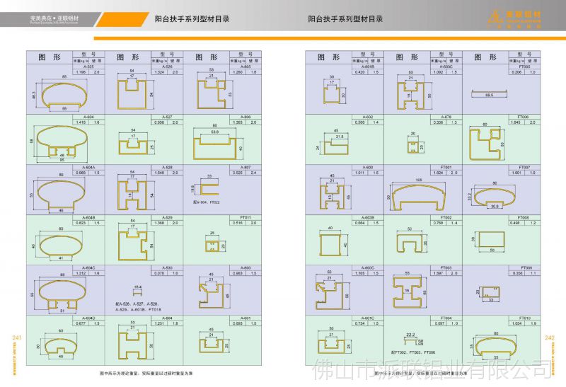 佛山铝合金 建筑工程用阳台扶手铝合金型材 铝护栏型材批发