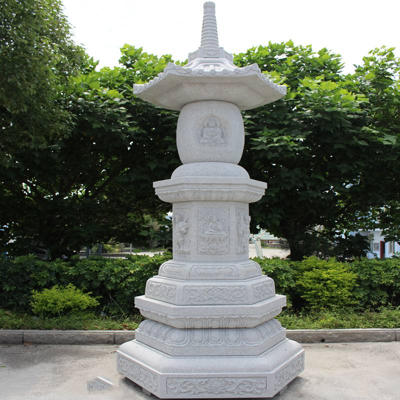 韩国寺庙垒石塔 寺庙的石塔 花岗岩石雕佛塔 专业定做