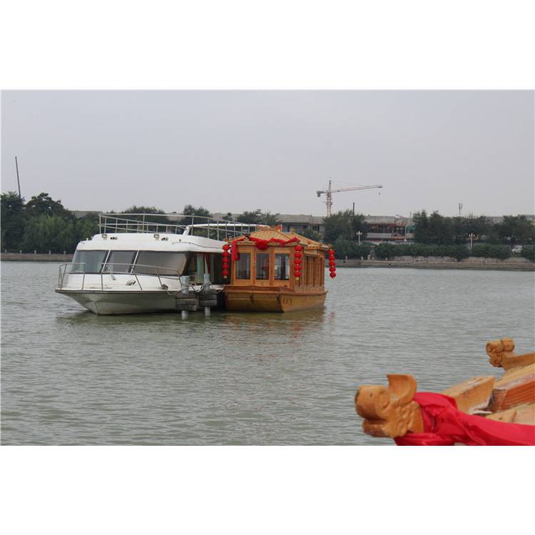 泉城较地海洋世界景区高大上的水上餐饮休闲船楚歌自销