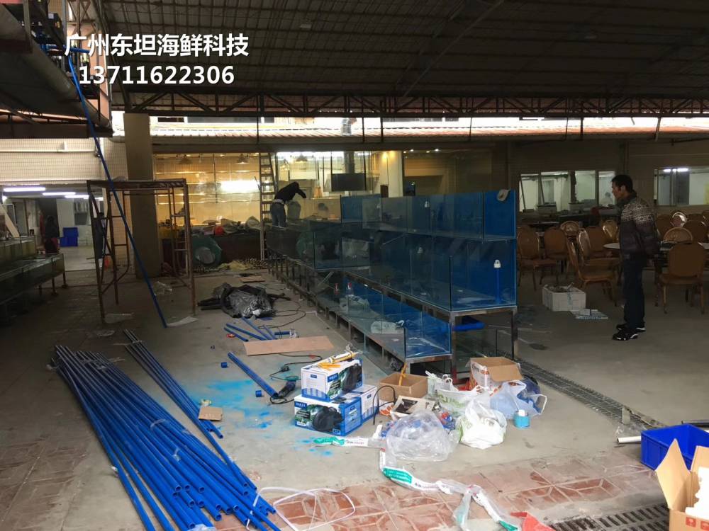 深圳海鲜池定做-深圳海鲜火锅店养殖鱼缸-深圳坪山海鲜池鱼缸