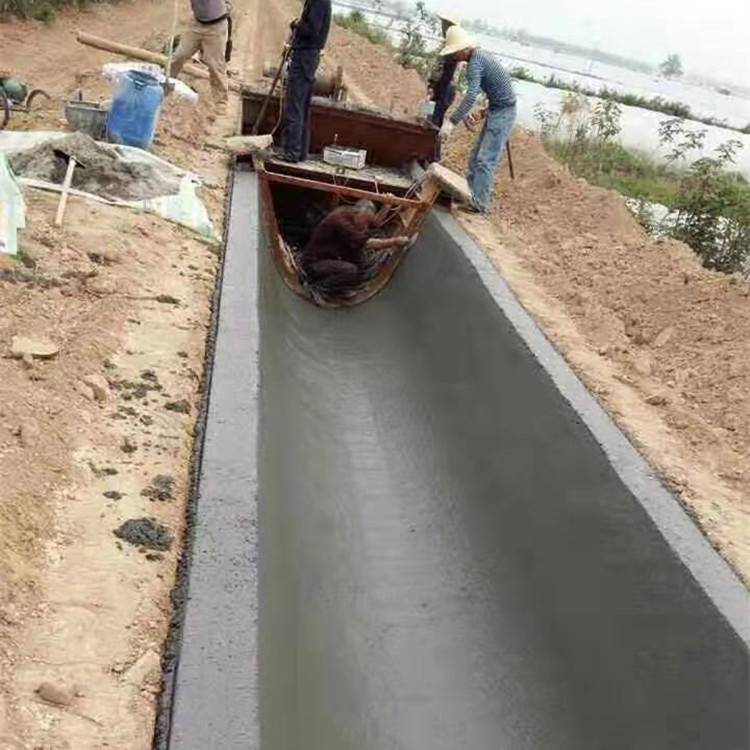 农业灌溉渠道成型机 液压行走渠道成型机 现浇式水渠衬砌机厂家