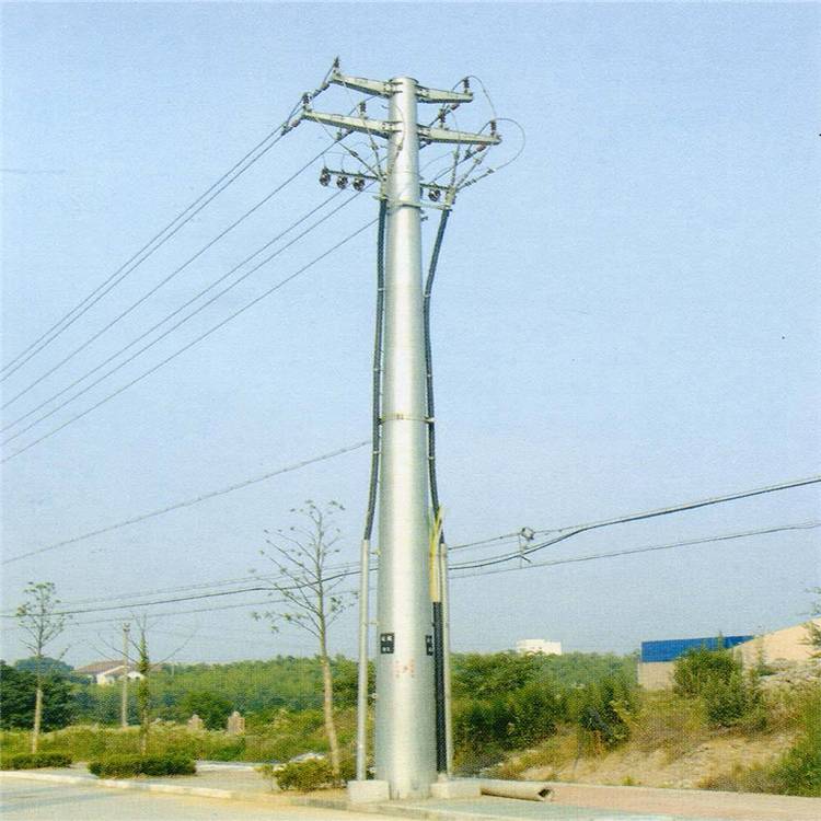 霸州同勋电力钢杆 电力钢管杆 10kv钢杆终端27米
