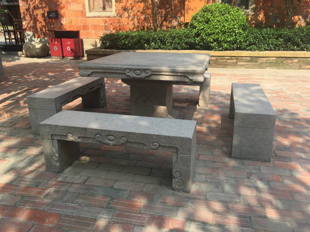 惠安雕刻厂家直销石桌椅花岗岩园林石桌石凳庭院户外石桌凳