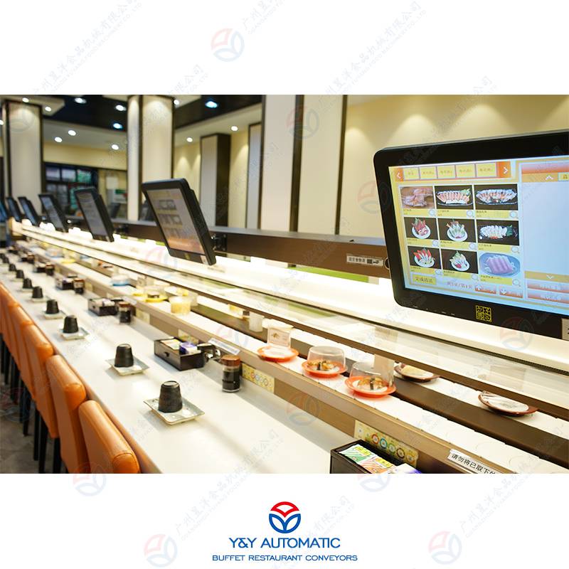 智能送餐机器_点餐系统送餐设备送餐机器人_广州昱洋自主研发