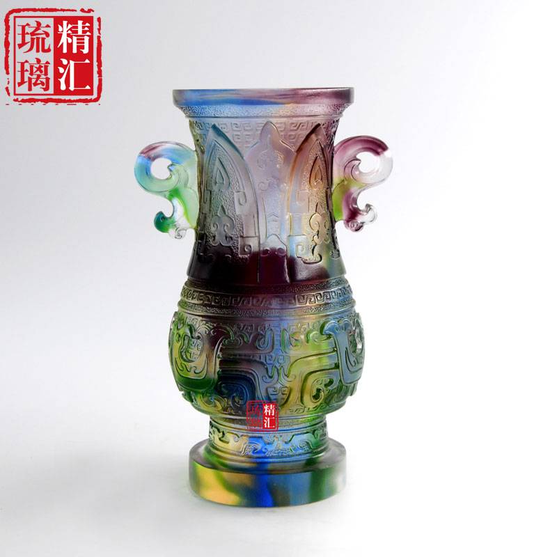 【古法琉璃花瓶,仿古花瓶 广州琉璃花瓶定做厂家 古法
