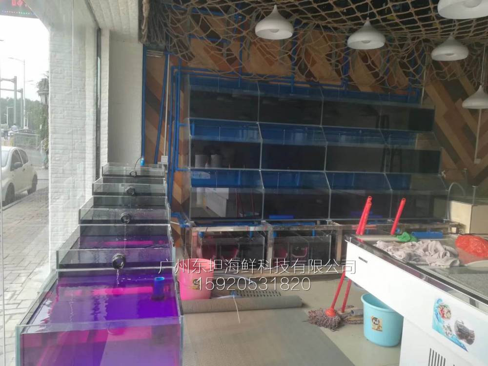 广州长兴海鲜鱼池制作图片-广东海鲜池定做公司-广州农庄土建鱼池