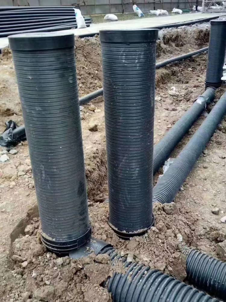 厂家直销700x600耐腐蚀建筑小区塑料检查井_力和管道国标hdpe塑料检查