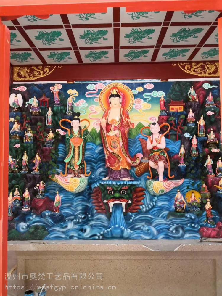 奥梵铜铸海岛观音_仿古念佛堂海岛观音_海岛观音出厂价