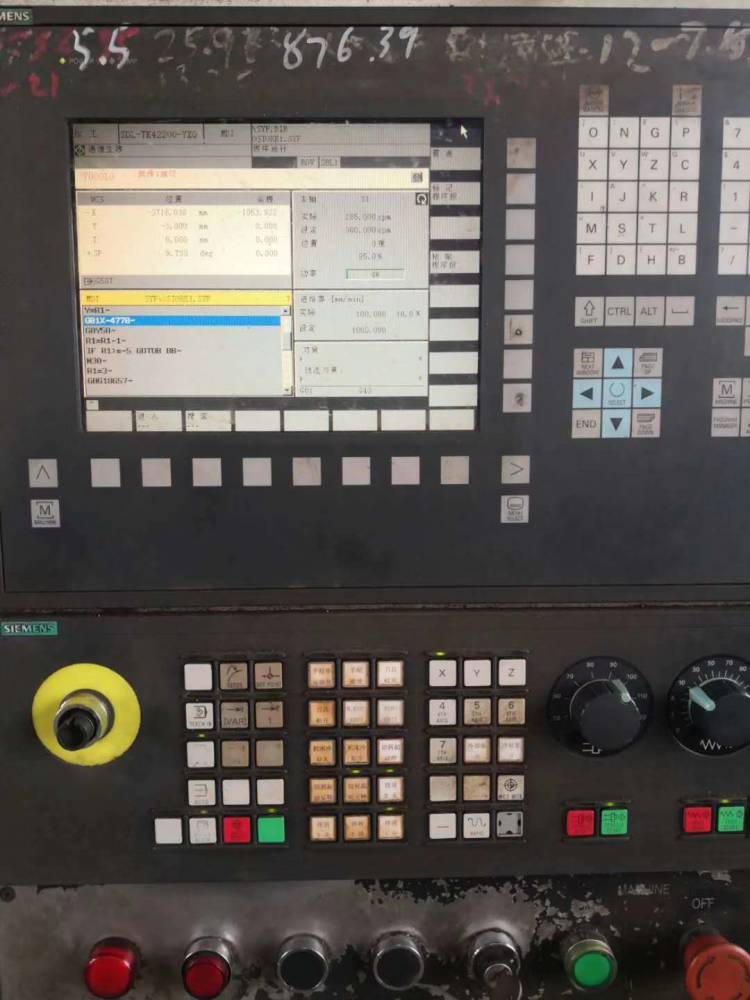 二手江苏多棱tk42200龙门加工中心二手2x6米龙门加工中心西门子系统