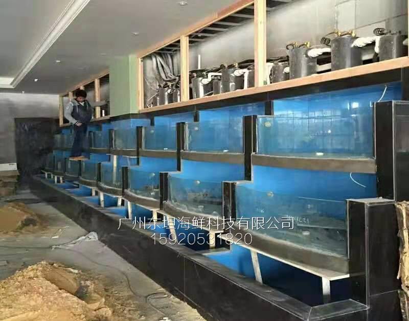 海珠东晓海鲜鱼池制冷设备-塑料海鲜池-广州海鲜酒家鱼池设计