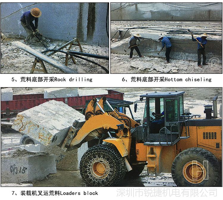矿山石材开采设备荒料开山锯石机双刀开山锯矿山锯石机锯石机械