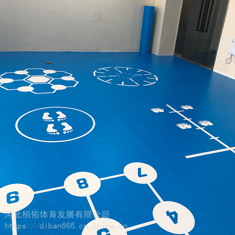 专业健身房地胶360私教pvc塑胶功能性定制运动地板私教区地胶