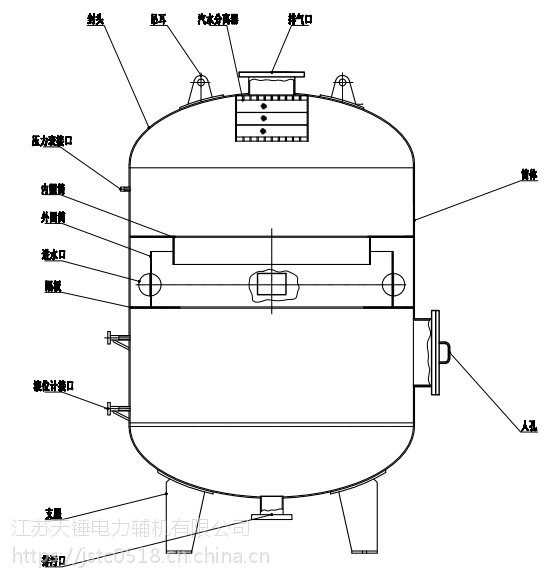 定期排污扩容器;定期排污膨胀器;dp-1.0;锅炉定期排污