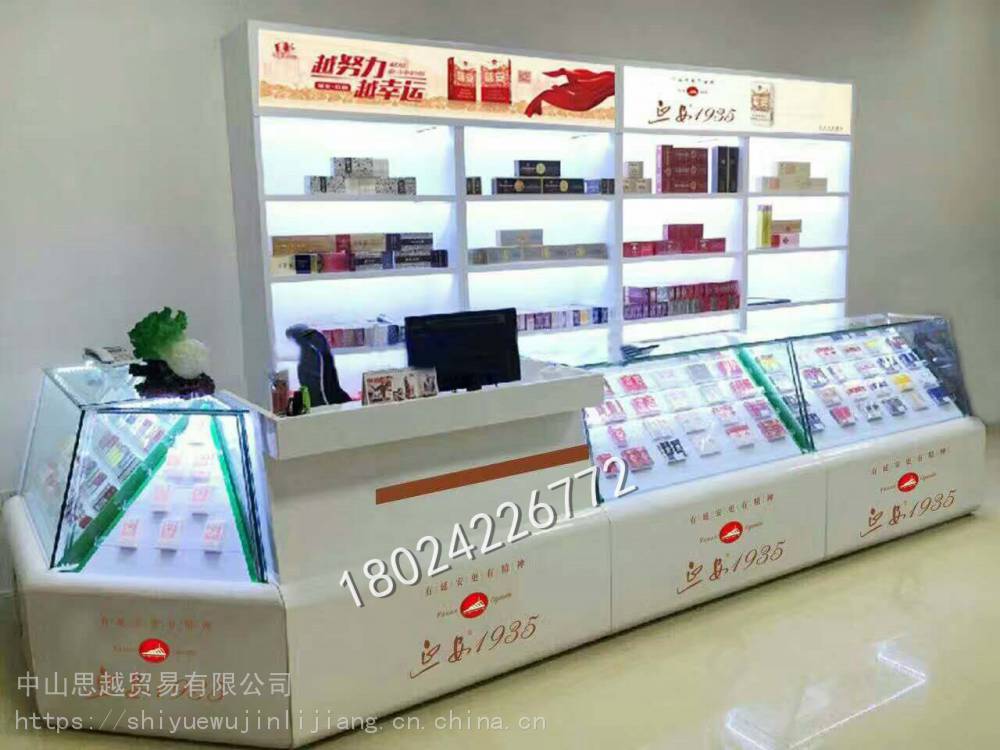 思越厂家定做 烤漆烟柜香烟展示柜便利店组合店铺设计