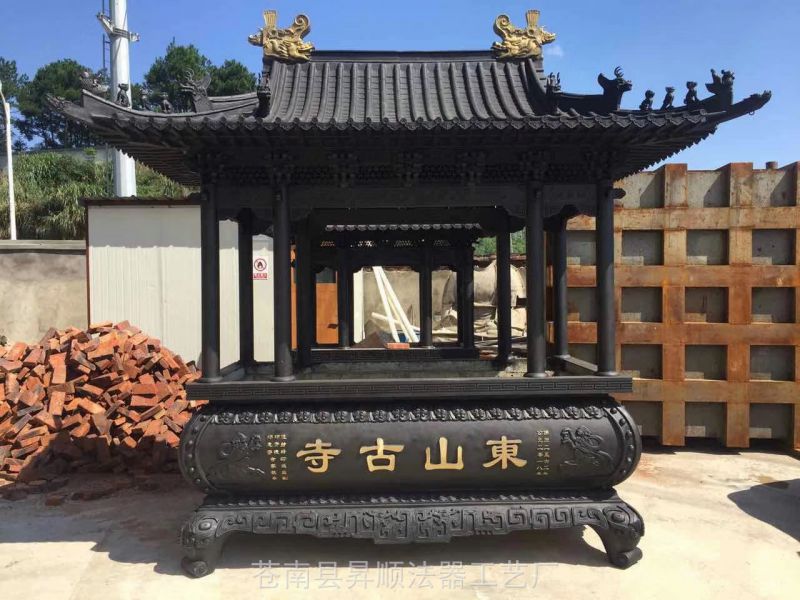 湖南郴州铸铜大香炉 寺庙铸铜香炉 寺院大香炉