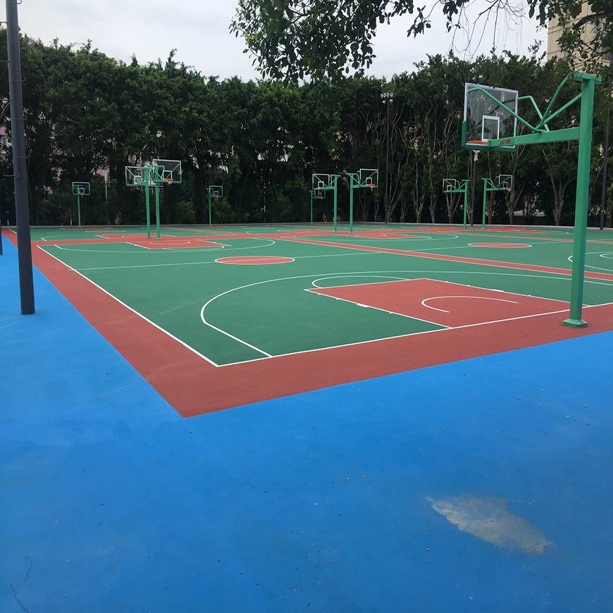 篮球场塑胶 篮球场地面施工