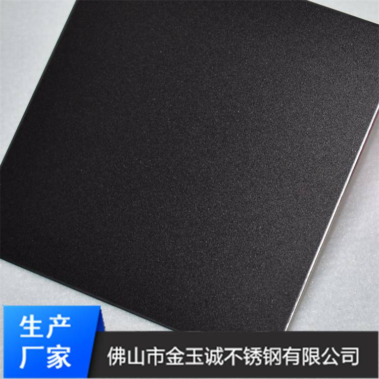 供应泰安酒店装饰工程喷砂黑色不锈钢/304彩色不锈钢加工厂