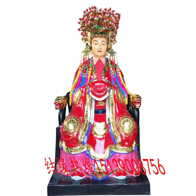 玻璃钢树脂佛像三宵娘娘三霄仙子雕塑厂家