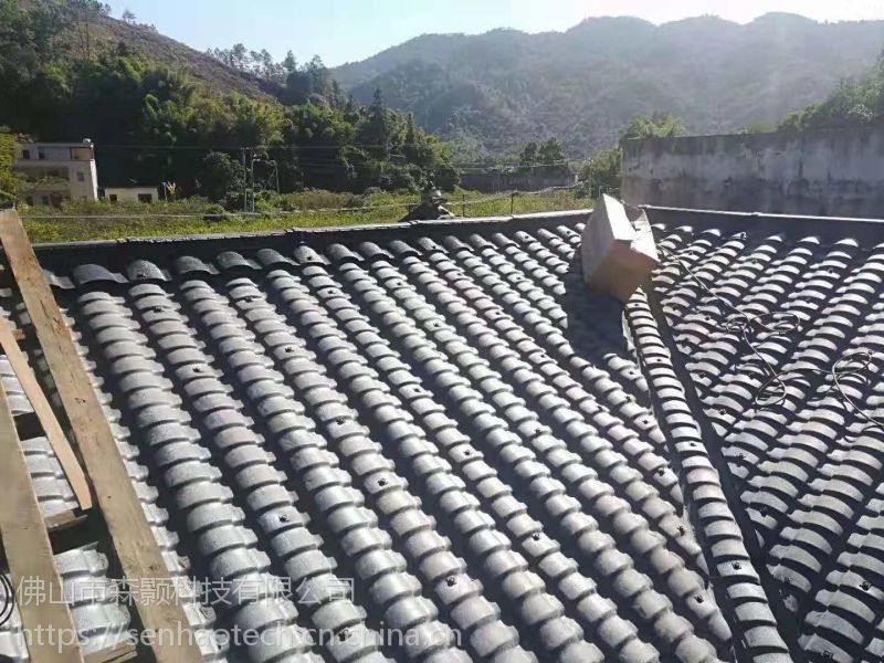 海南隔热树脂小青瓦 屋面装饰瓦厂家直销