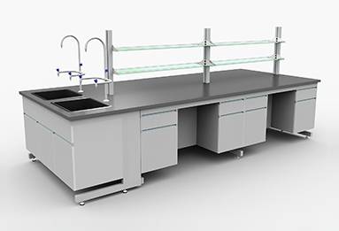 实验室钢木中央台全木实验台全钢操作边台pp水槽台厂家直销可定制