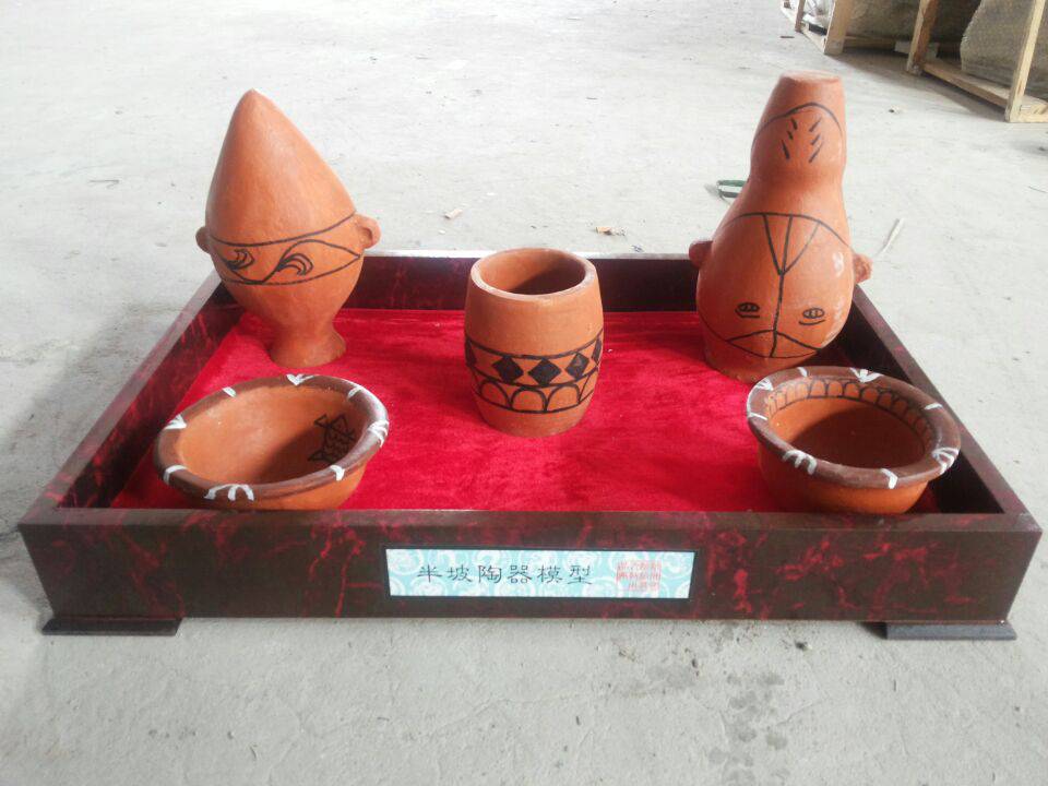 半坡陶器模型 徐州傲野 历史教室 教学模型 教具 历史摆件