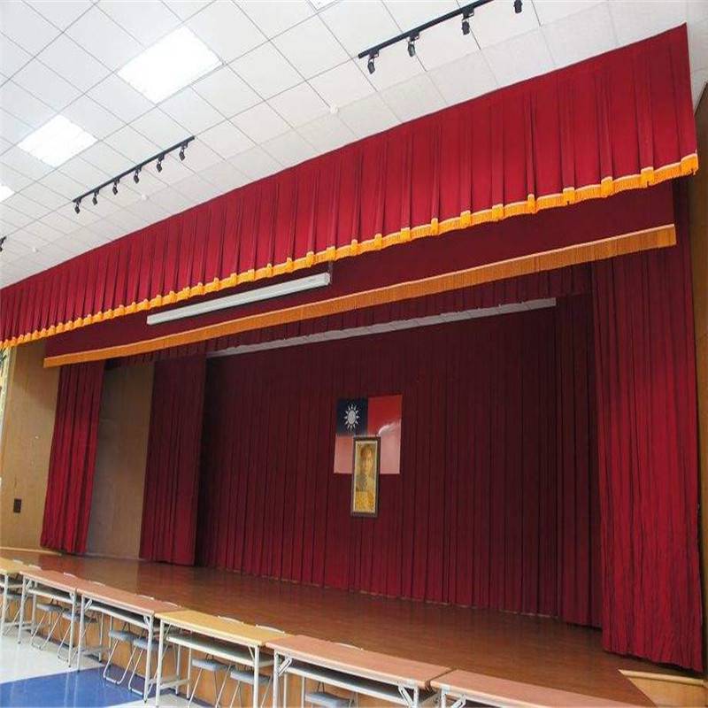 北京定做舞台幕布 会议室幕布学校礼堂电动舞台背景幕布制作安装