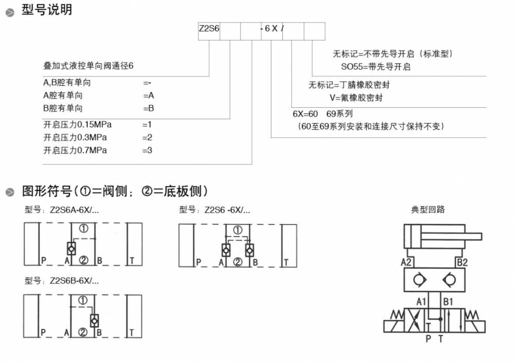 力士乐z2s6/10/16/22叠加式液控单向阀