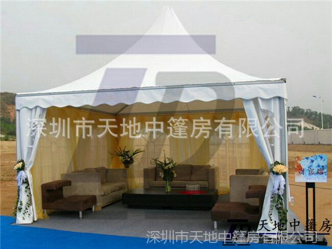 深圳欧式帐篷生产厂家 铝合金活动篷房 棚子棚房租赁 房地产篷房
