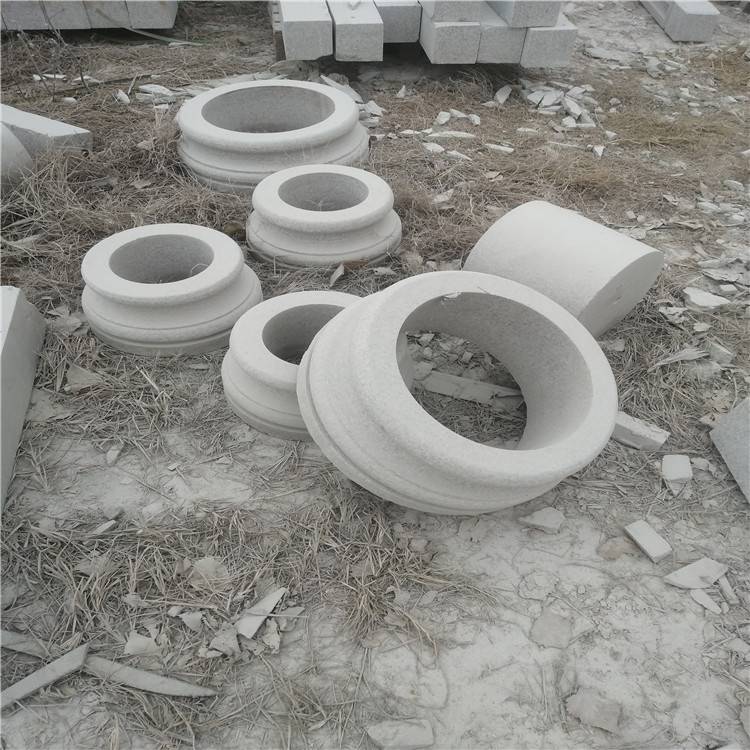 古建筑寺院水泥柱子底座 别墅庭院走廊柱子奠基石 包柱石墩子