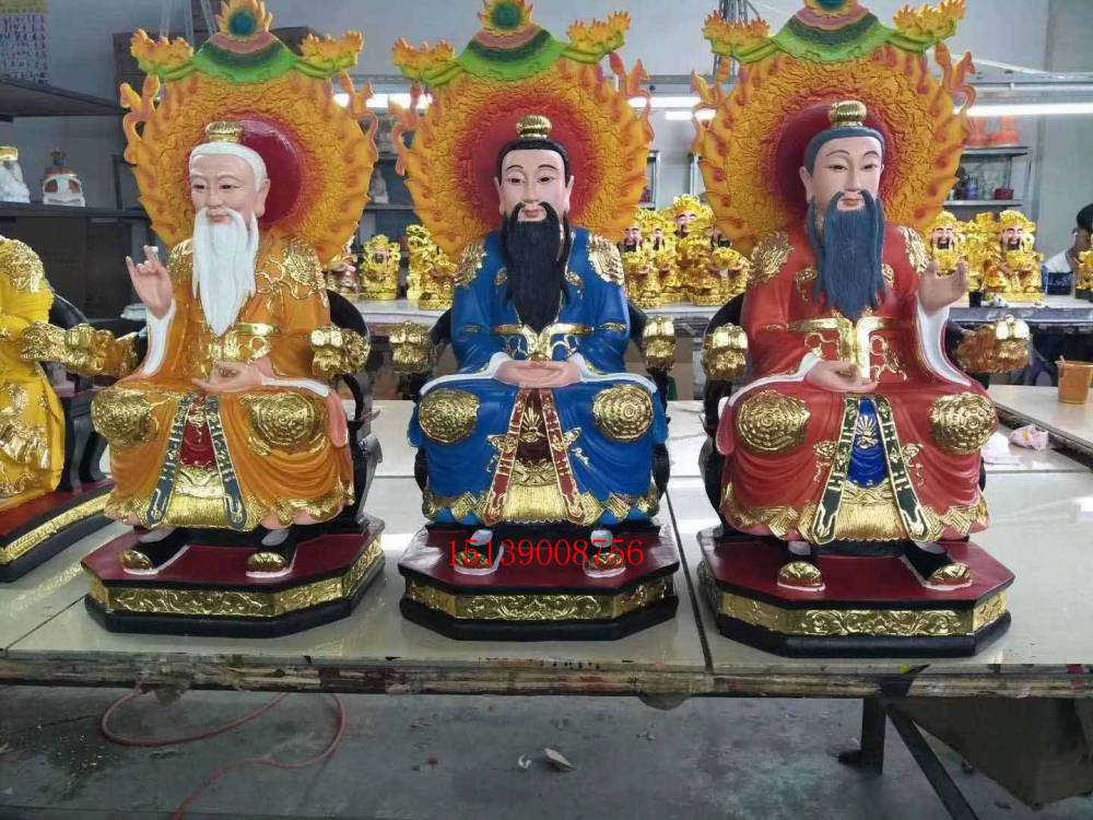 寺庙供奉佛像摆件汉白玉太上老君 太乙真人 鸿钧老祖 三清世祖