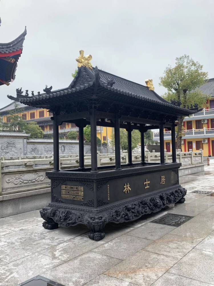 湖南郴州铸铜大香炉 寺庙铸铜香炉 寺院大香炉