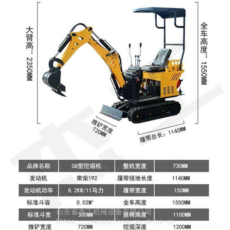 型号:jg-08     作为济宁小型挖掘机厂家,我们都是为您提供切实的