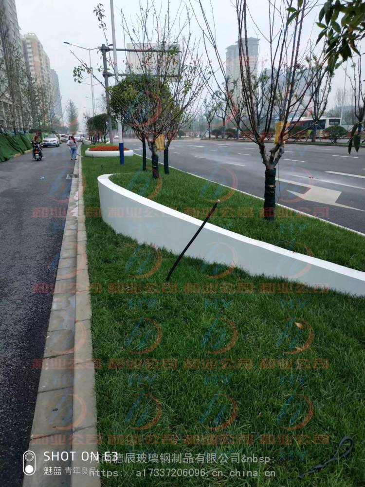 玻璃钢景观造型主题特色玻璃钢雕塑河南德辰玻璃钢花池坐凳定制市政