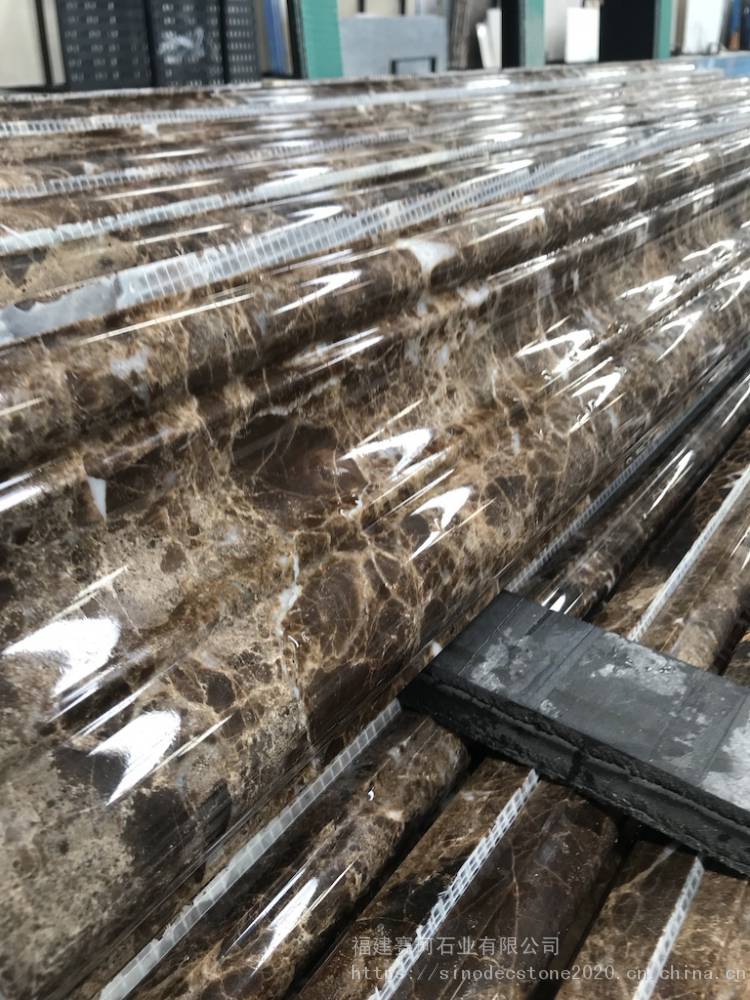 电梯门套线条西班牙进口深啡网石材线条厂家
