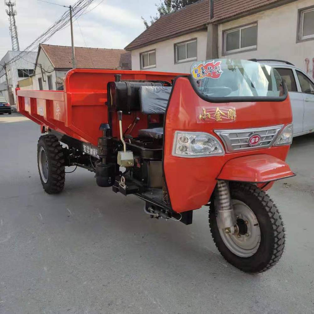 动力强劲柴油自卸三轮车 电启动柴油工程车 质优高效柴油三轮车