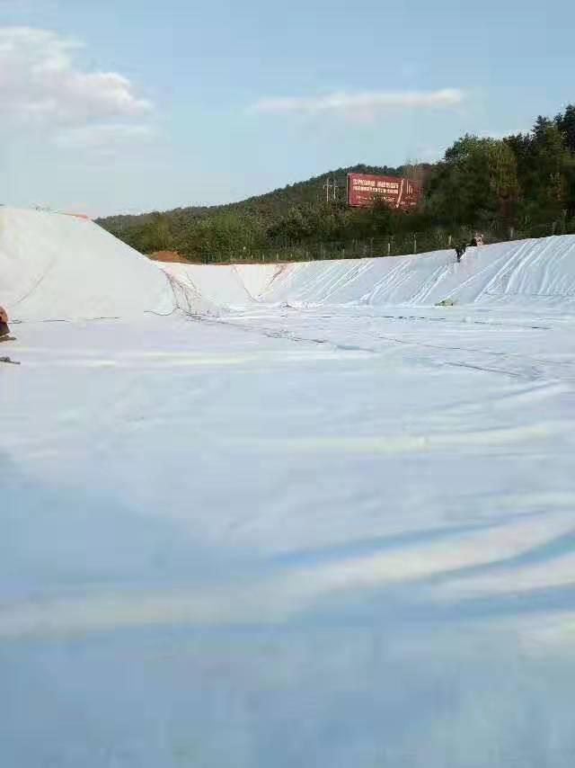 无纺布厂家森泰环保透水布黑色土工布200g公路养护专用
