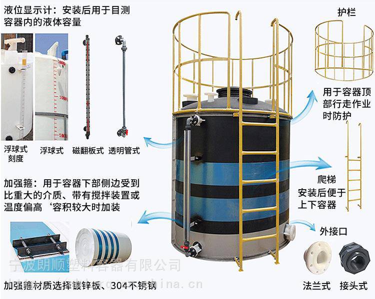 朗顺2立方塑料水箱家用储水桶雨水储存小水塔