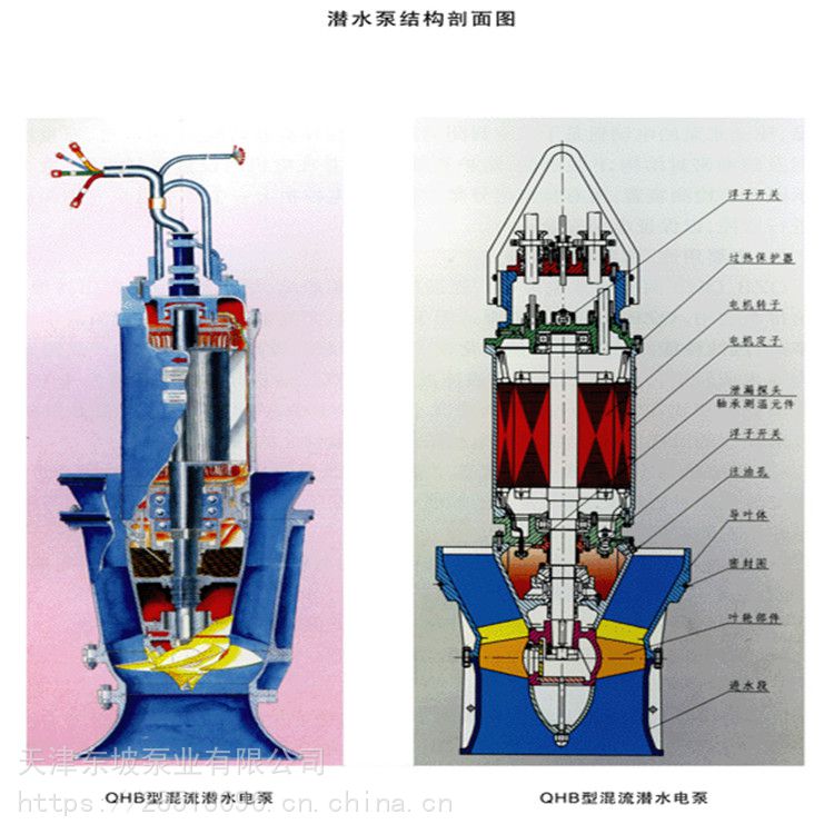 泵 潜水泵 泵站用潜水轴流泵东坡900qzb-70轴流泵现货(3)潜水电机