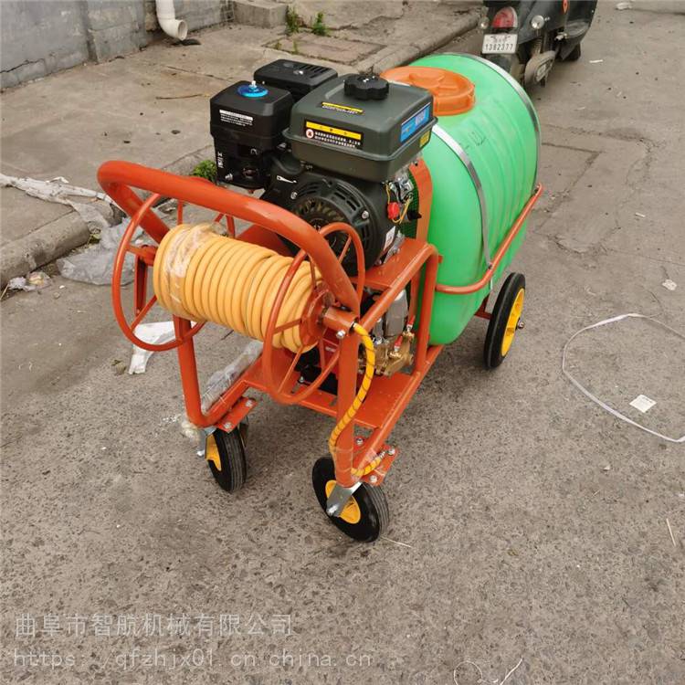 智航小区物业绿化洒水机 农用手推式喷雾器 高压多功能四轮喷雾器