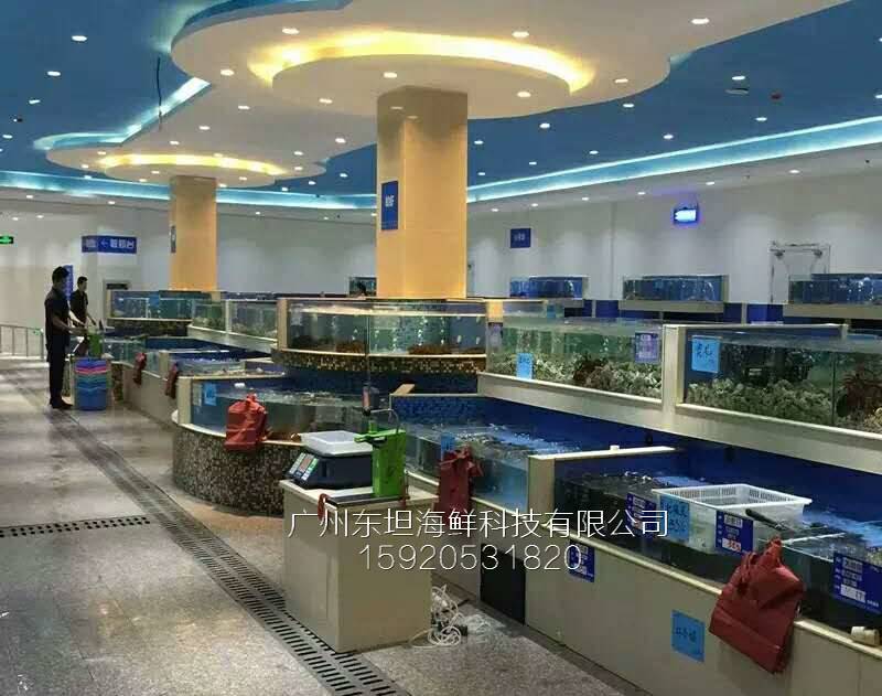 白云棠景海鲜鱼池制冷设备-土建海鲜池-广州不锈钢海鲜池