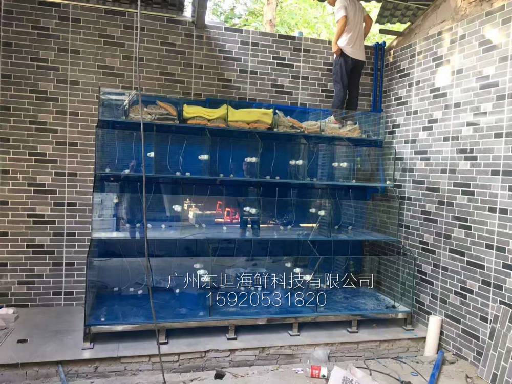 沙河海鲜池定做-海鲜缸增氧-广州不锈钢海鲜池