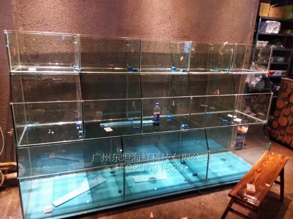 新塘海鲜池制冷机-pvc板制作海鲜池-广州大排档海鲜鱼池