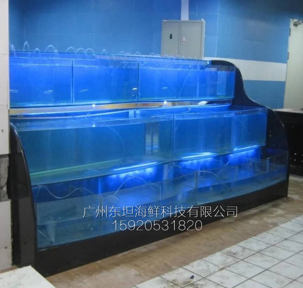 广州花桥海鲜池定制-海鲜池循环水-广州大排档海鲜鱼池