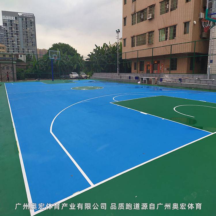 济南丙烯酸篮球场 淄博硅pu篮球场 日照悬浮地板篮球场 材料厂家造价