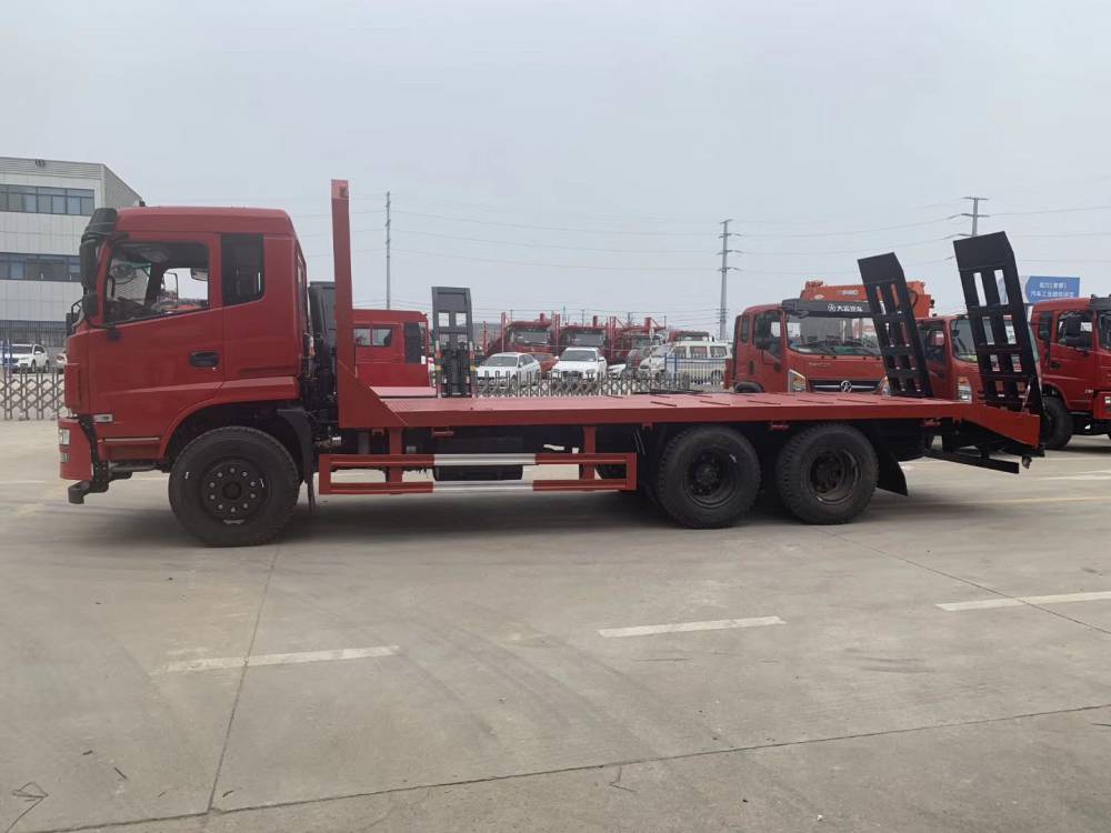 潮州8吨挖机平板车陕汽25吨挖机平板车