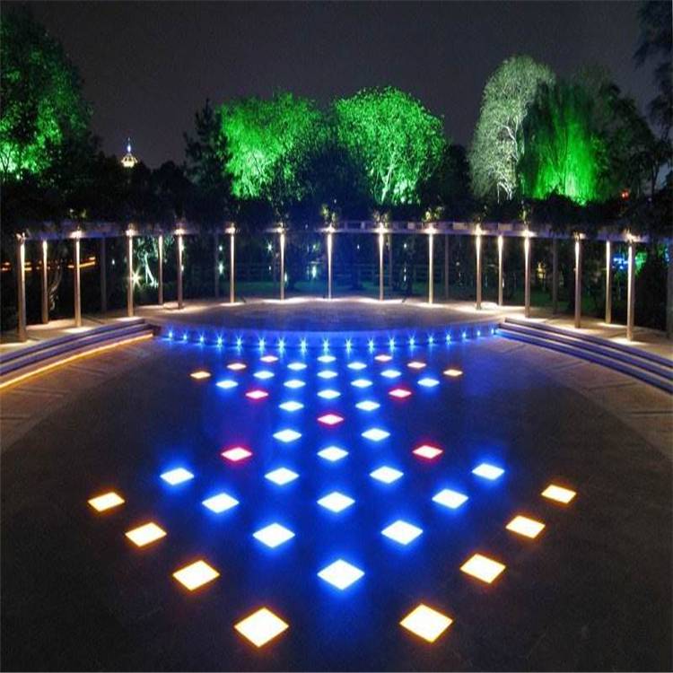 地产花园亮化led防水地灯厂家 LED弧形灯砖