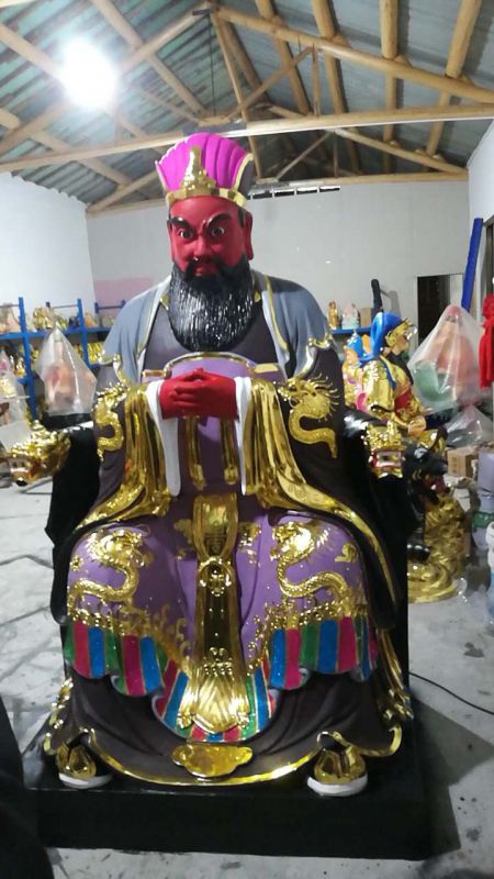阎王爷道教神像 彩绘佛像图片大全 十殿阎罗王雕像 阎罗天子神像批发