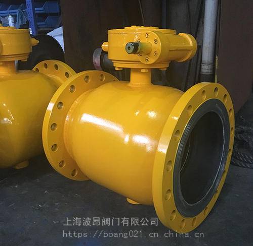 蜗轮全通径焊接球阀dn150q361f25c全通径全焊接球阀波玛克broen品牌