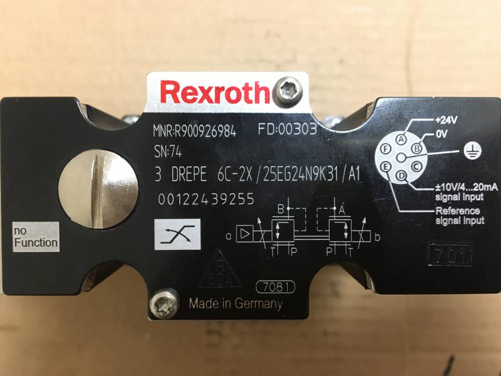 电气比例阀4WRTE32E600L-4X/6EG24K31/A1V