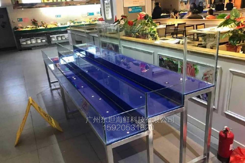 广州珠江新城海鲜池设计-pvc板制作海鲜池-广州梯形海鲜池定做